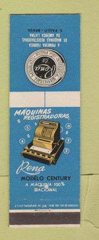 Matchbook Cover - Rona Cash Registers Sao Paulo Brazil