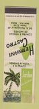 Matchbook Cover - Hernani Castro Jardim Balneario Salvador Bahia Brazil