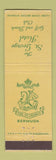Matchbook Cover - St George Hotel Bermuda
