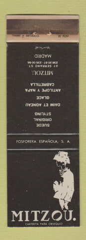 Matchbook Cover - Mitzou Madrid Spain WEAR