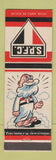 Matchbook Cover - SPFC Sao Paulo Football Club Brazil soccer god