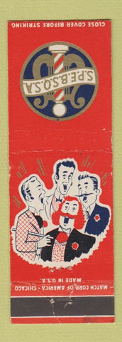 Matchbook Cover - SPEBSQSA Barber Shop Quartet