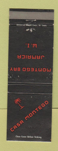 Matchbook Cover - Casa Montego Jamaica Montego Bay