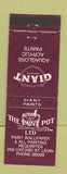 Matchbook Cover - The Paint Pot Levin New Zealand