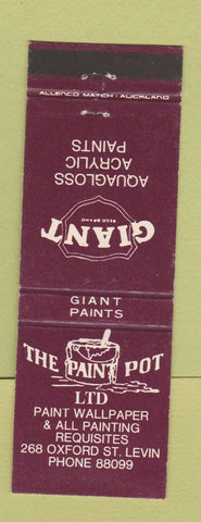Matchbook Cover - The Paint Pot Levin New Zealand