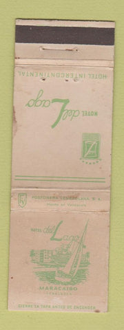 Matchbook Cover - Hotel Del Lago Maracaibo Venezuela WEAR