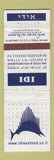 Matchbook Cover - Idi Sea Food Israel?