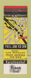 Matchbook Cover - Asbach Uralt Hotel Karolinehof Mikado Coffee