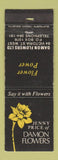 Matchbook Cover - Jenny Price of Damon Flowers New Zealand FTD WEAR