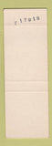 Matchbook Cover - Everglades Restaurant Hawthorn Australia SAMPLE