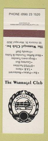 Matchbook Cover - Warragul Club Australia SAMPLE
