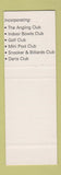 Matchbook Cover - Warragul Club Australia SAMPLE