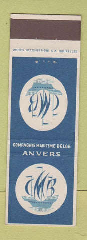 Matchbook Cover - Anvers Compagnie Maritime Belge Belgium