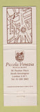 Matchbook Cover - La Cucina Ristorante London UK England