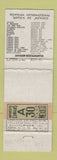 Matchbook Cover - Camino Real Puerto Vallarta Mexico WEAR