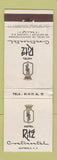 Matchbook Cover - Hotel Ritz Continental Guatemala WEAR