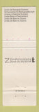 Matchbook Cover - SBG UBS Switzerland