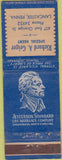 Matchbook Cover - Jefferson Insurance Richard Geiger Lancaster PA