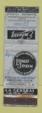 Matchbook Cover - Embassy Restaurant Villa Obregon Mexico La Central WORN