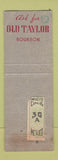 Matchbook Cover - Embassy Restaurant Villa Obregon Mexico La Central WORN