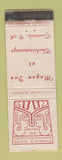 Matchbook Cover - Mayan Inn Chichicastenango Quiche Guatemala WORN