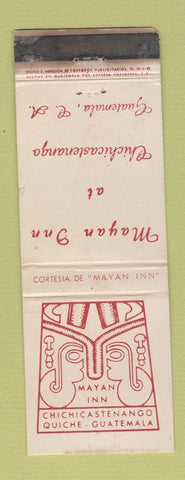 Matchbook Cover - Mayan Inn Chichicastenango Quiche Guatemala WORN