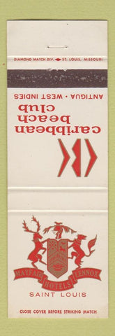 Matchbook Cover - Caribbean Beach Club Antigua West Indies