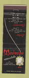 Matchbook Cover - Maximino Rio De Janeiro Brazil