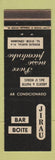 Matchbook Cover - Jirau Bar Boite Copacabana Brazil