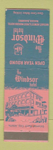 Matchbook Cover - Windsor Hotel Nassau Bahamas