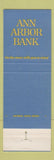 Matchbook Cover - Ann Arbor Bank MI