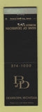 Matchbook Cover - Bank of Dearborn MI