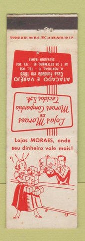 Matchbook Cover - Lojas Moraes Salvadaor Bahia Brazil