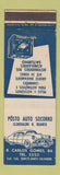 Matchbook Cover - Posto Auto Scorro Auto Parts battery Salvador Brazil