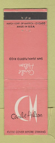 Matchbook Cover - Caribe Hilton Hotel San Juan Puerto Rico