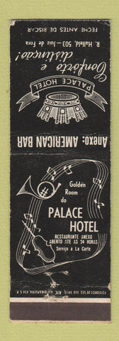 Matchbook Cover - Palace Hotel Juiz De Fora Brazil