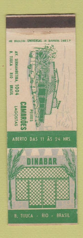 Matchbook Cover - Dinabar Rio De Janeiro Brazil