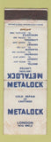 Matchbook Cover - Metalock London UK Casting Repair WEAR