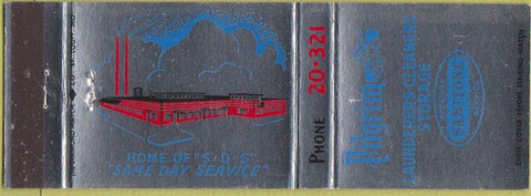 Matchbook Cover - Pilgrim Cleaners Huntington WV