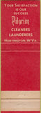 Matchbook Cover - Pilgrim Cleaners Huntington WV