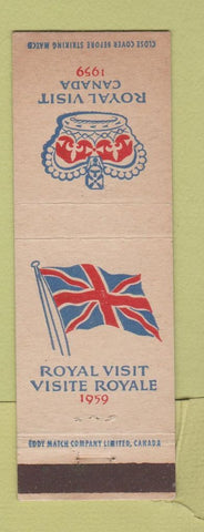 Matchbook Cover - Royal Visit Canada 1959