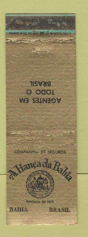 Matchbook Cover - Aliance da Bahia Brazil WORN