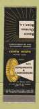Matchbook Cover - Banco Oliveira Roxo Brazil