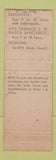 Matchbook Cover - Banco Oliveira Roxo Brazil