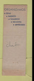 Matchbook Cover - Circulo Israelita Sao Paulo Brazil Restaurant WEAR