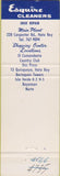 Matchbook Cover - Esquire Cleaners Puerto Rico