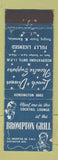 Matchbook Cover - Brompton Grill Kensington UK England Bryant May
