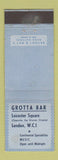 Matchbook Cover - Grotta Bar London UK England