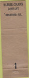 Matchbook Cover - Wear Safety Shoes Barber Coleman Rockford IL WEAR