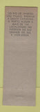 Matchbook Cover - Transportadora Mayer Trucking Brazil
